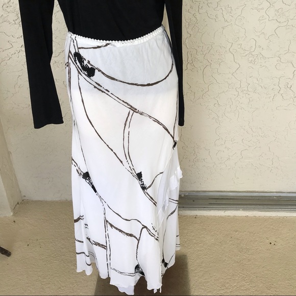 ✨Jacques Ruc Ruffled Layered Maxi Skirt SzXL - Picture 1 of 6